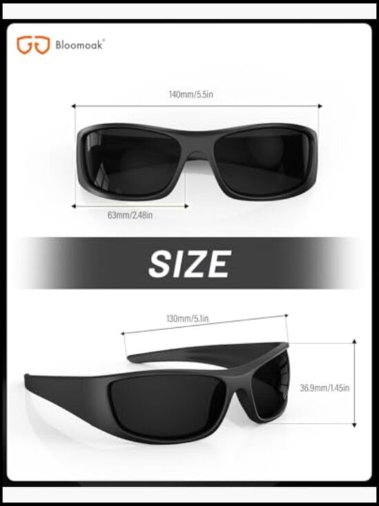 TR90 Frame Polarized Wrap Around Sport Sunglasses UV400 CAT 4 main image 6